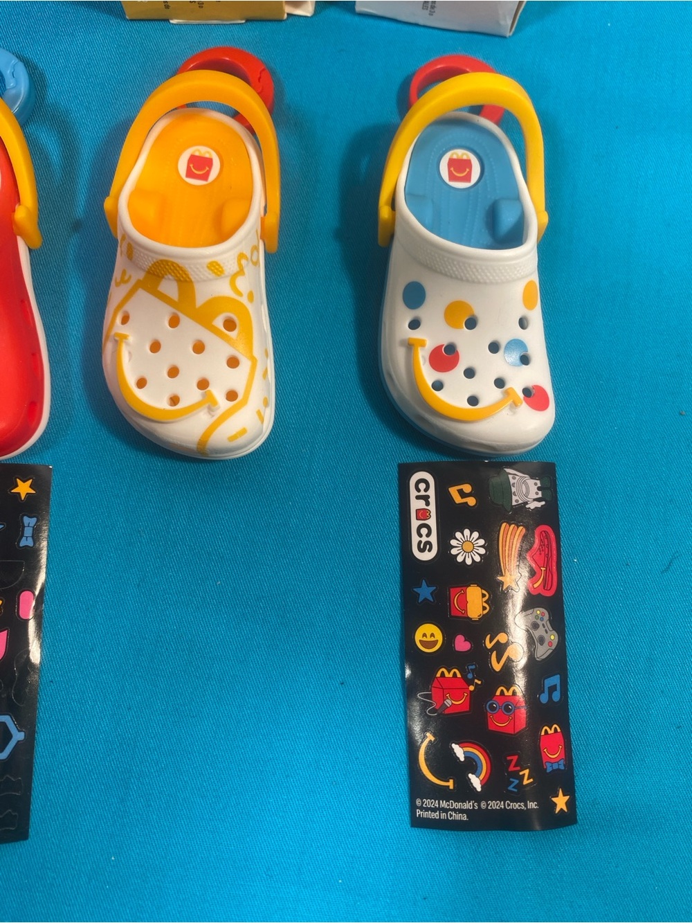 McDonald's Crocs Jibbitz Keychain w/stickers - Picture 3 of 3